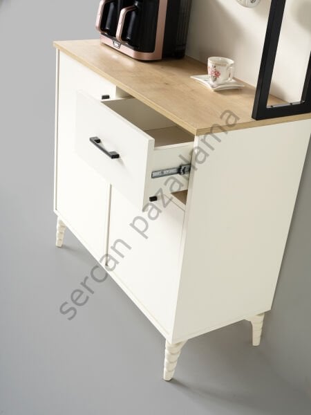 3427 - Lilyum Kahve Köşesi - Ekru/Meşe