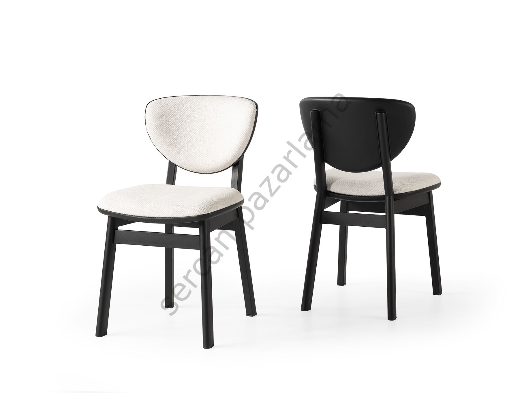 2293 - Lion Sandalye - Siyah/Krem