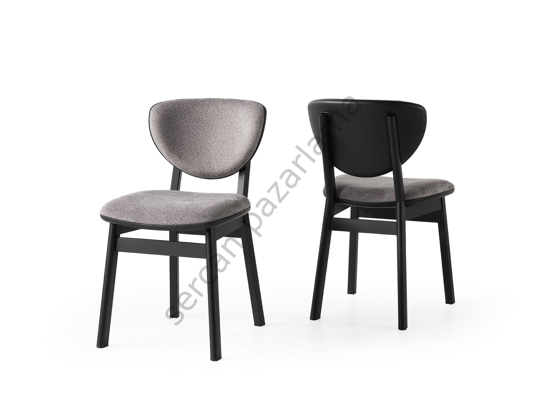 2295 - Lion Sandalye - Siyah/Gri