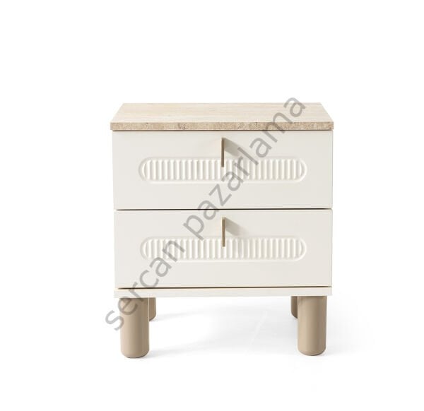 3449 - Vega Komodin - Ekru/Traverten