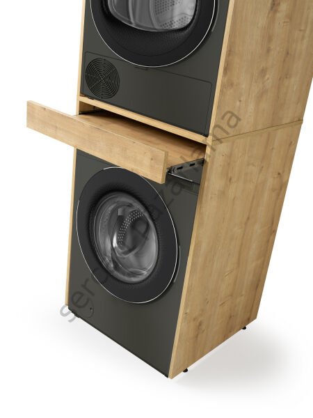 3182 - Çamaşır + Kurutma Makinesi Dolabı - Meşe