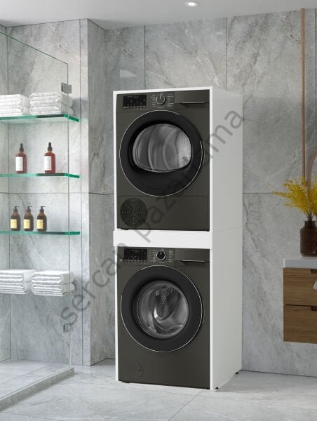 3181 - Çamaşır + Kurutma Makinesi Dolabı - Beyaz