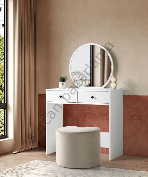 3378 - Rüya Makyaj Masası Ana Blok - Beyaz