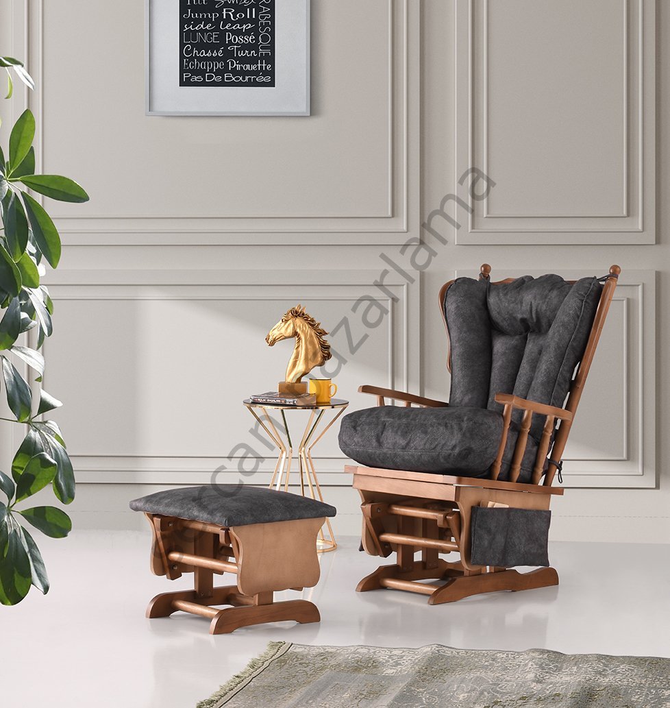 4401 - Sallanan Koltuk - Eskitme/Antrasit Kumaş