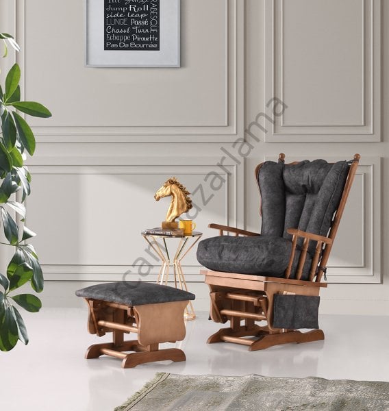 4401 - Sallanan Koltuk - Eskitme/Antrasit Kumaş