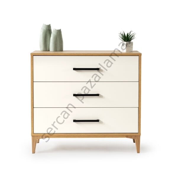 3351 - Nova Şifoniyer - Klimt/Ekru