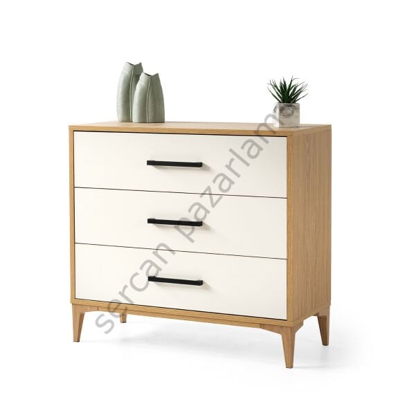 3351 - Nova Şifoniyer - Klimt/Ekru