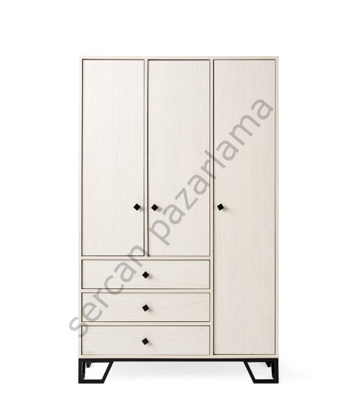 3738 - Luna Üç Kapaklı Dolap - Monet