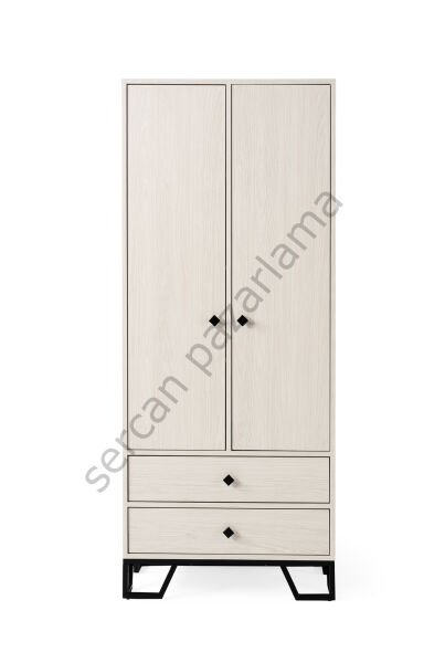 3737 - Luna İki Kapaklı Dolap - Monet