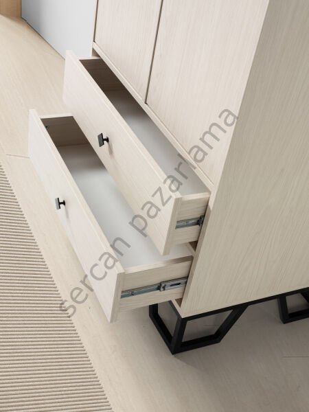 3737 - Luna İki Kapaklı Dolap - Monet