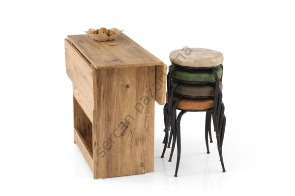 1322 - İzmir Masa Klasik 80x90 - Çam