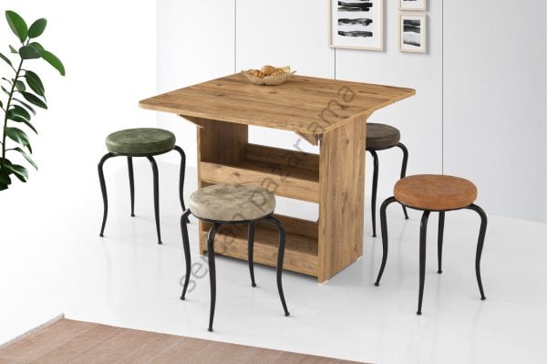 1322 - İzmir Masa Klasik 80x90 - Çam