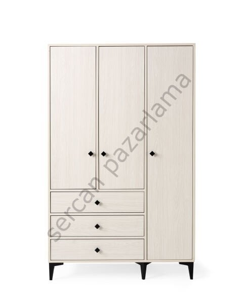 3747 - Mira Üç Kapaklı Dolap - Monet