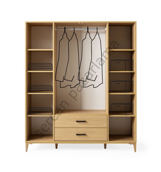 3754 - Nova Dört Kapaklı Dolap - Klimt