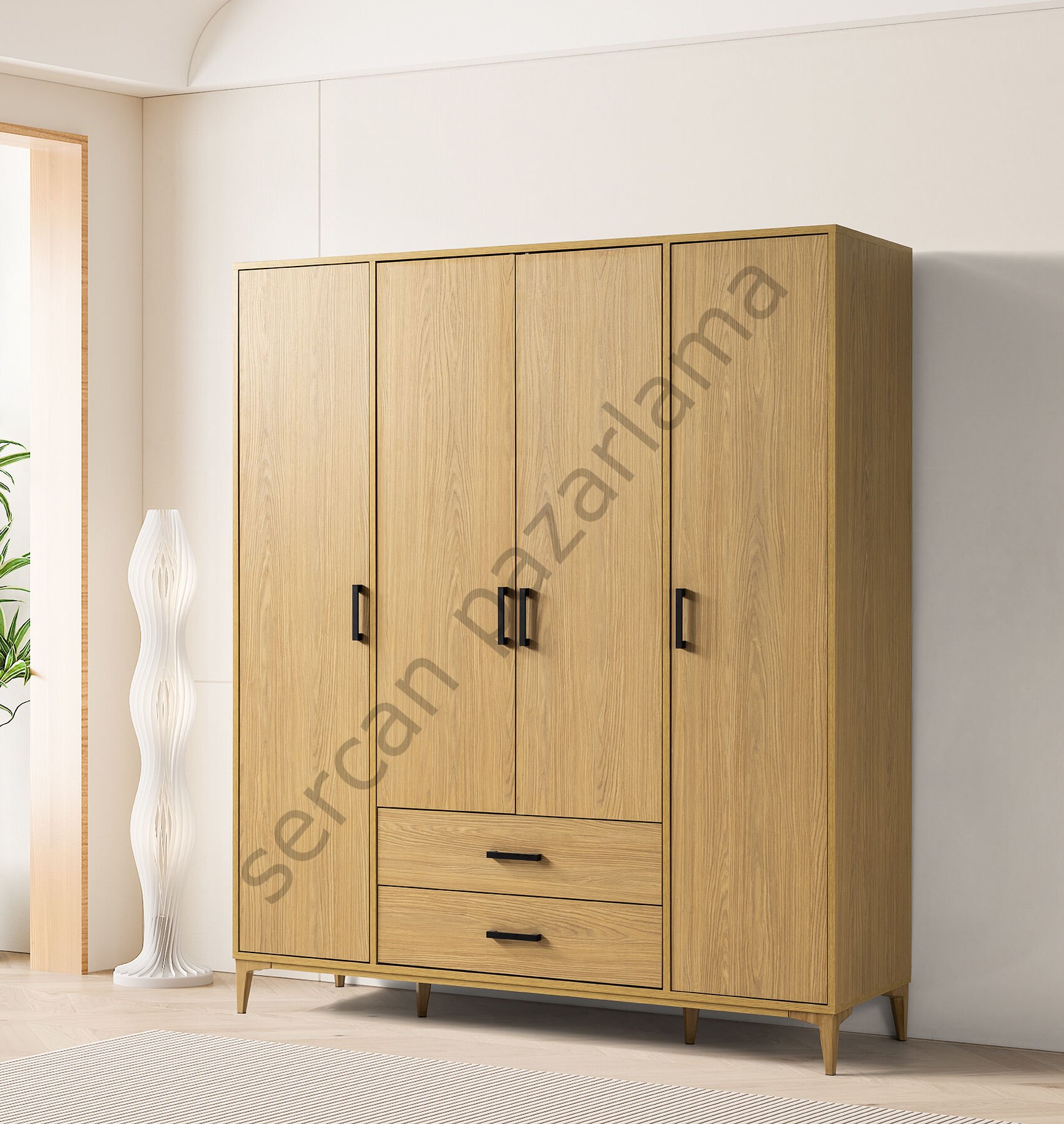 3754 - Nova Dört Kapaklı Dolap - Klimt