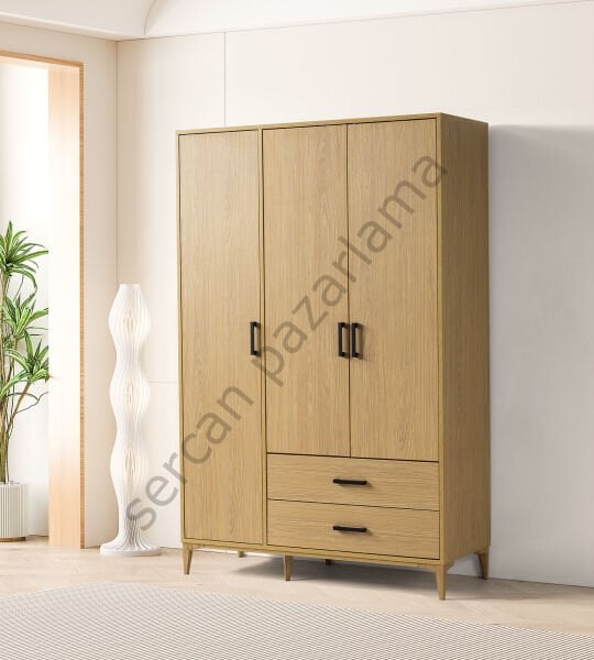 3753 - Nova Üç Kapaklı Dolap - Klimt