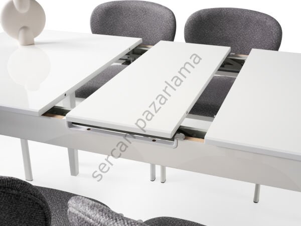 1277 - Paris Masa 80x130 - Beyaz