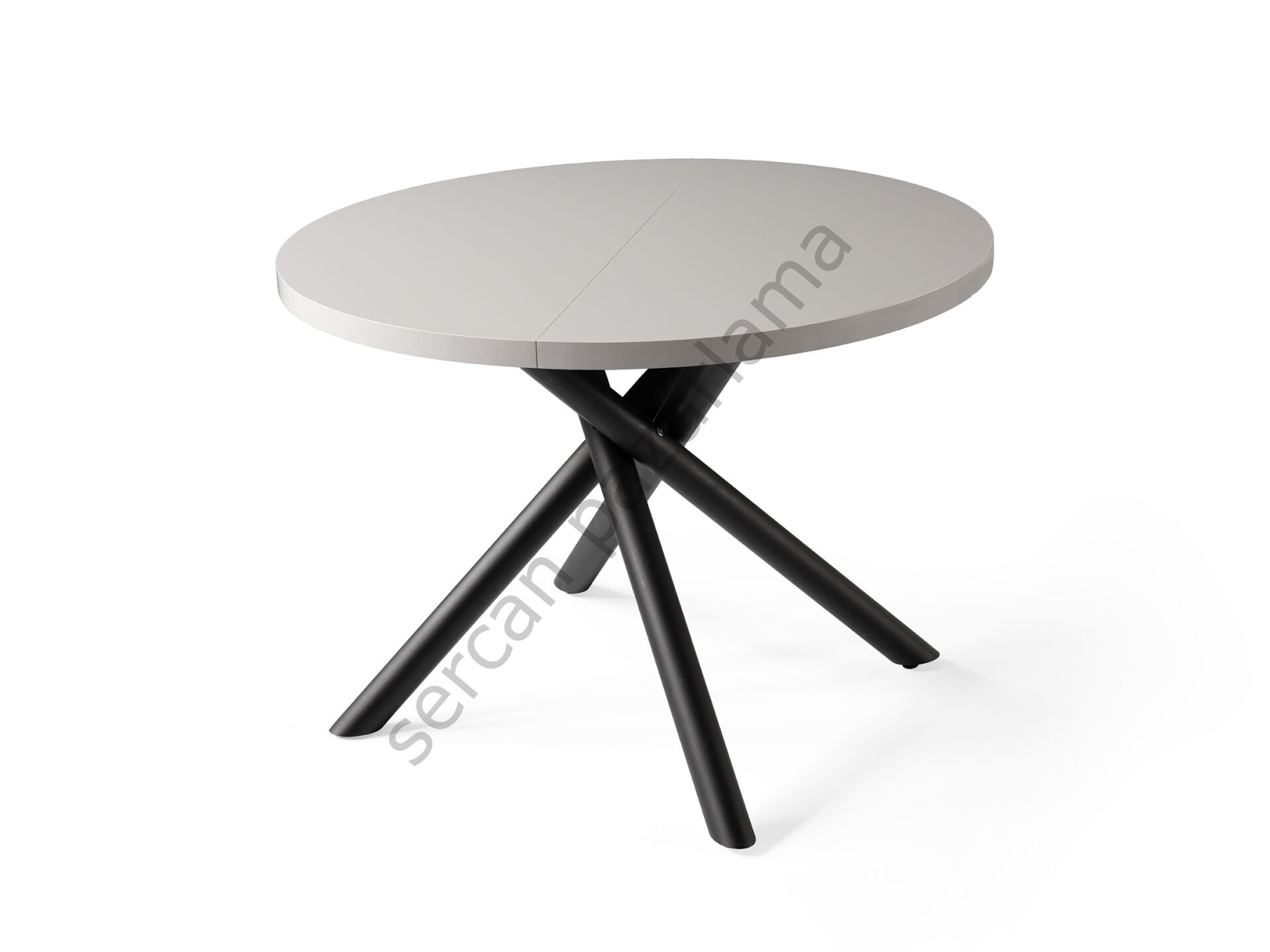 1196 - Ritim Masa Ø104 - Sis Gri/Siyah