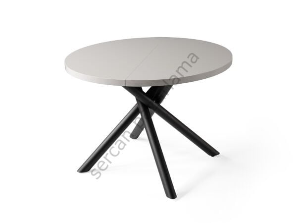 1196 - Ritim Masa Ø104 - Sis Gri/Siyah