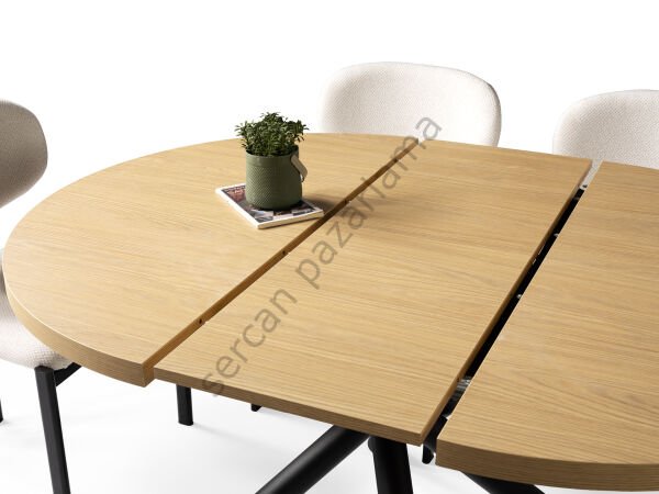 1197 - Ritim Masa Ø104 - Klimt/Siyah