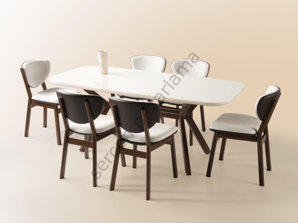 1397 - Prizma Masa 90x160 - Ekru/Kahve