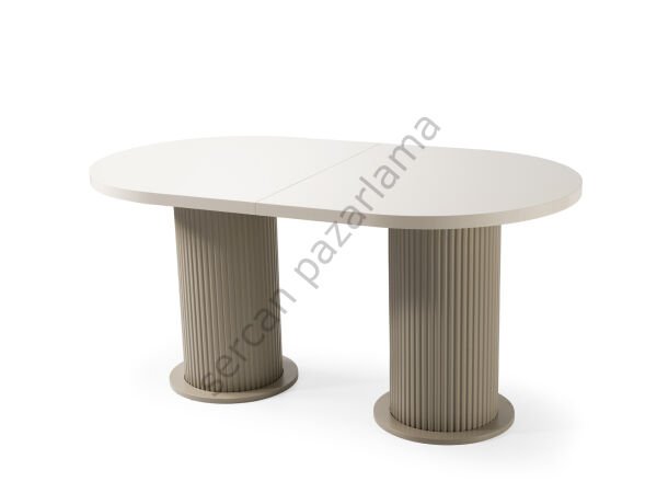 1436 - Lilyum Masa 90x160 - Ekru/Cappucino