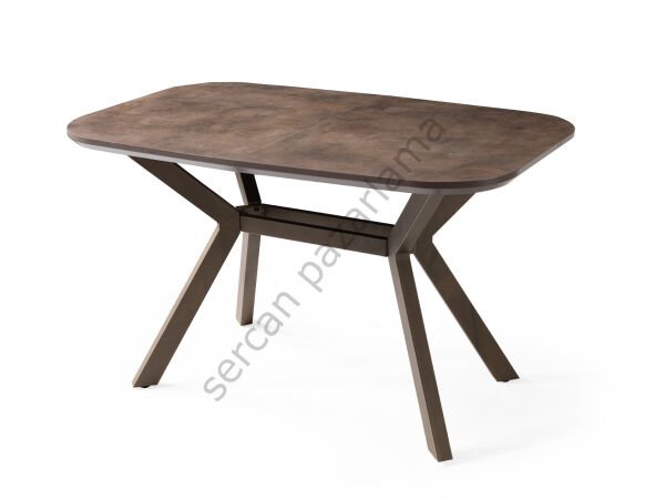 1476 - Roma Masa 80x130 - Retro Bronz/Metalik Kahve