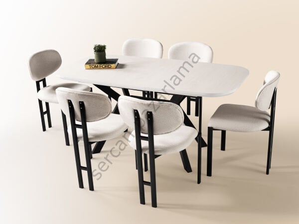 1477 - Roma Masa 80x130 - Monet/Siyah