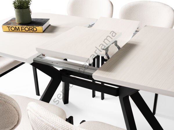 1477 - Roma Masa 80x130 - Monet/Siyah