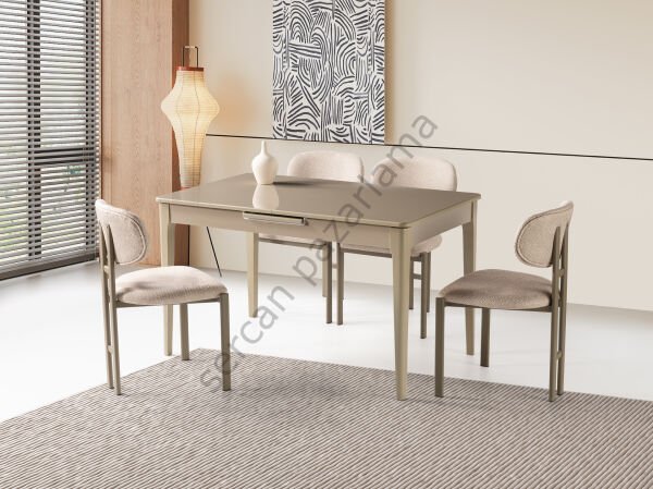 1275-2238 - Paris Masa Sandalye Takımı - Cappucino