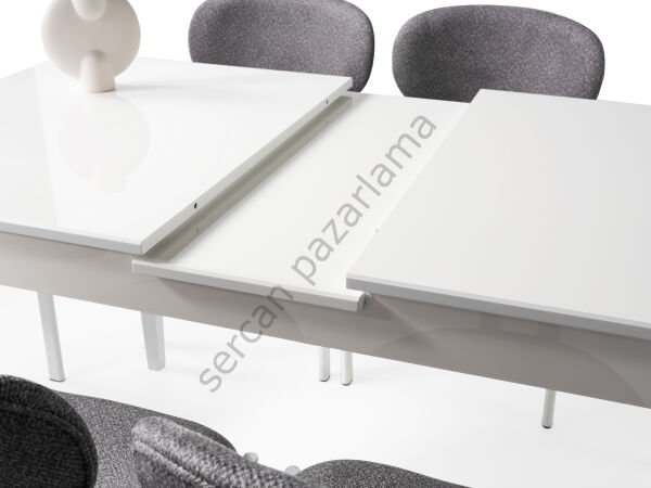 1277-2234 - Paris Masa Sandalye Takımı - Beyaz