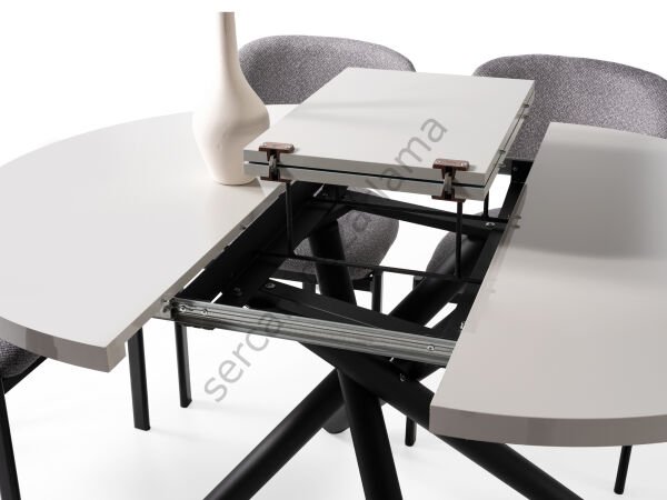 1196-2236 - Ritim Masa Sandalye Takımı - Sis Gri/Siyah