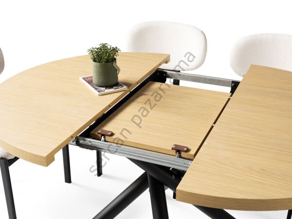 1197-2235 - Ritim Masa Sandalye Takımı - Klimt/Siyah