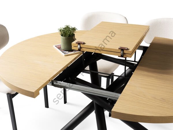 1197-2235 - Ritim Masa Sandalye Takımı - Klimt/Siyah