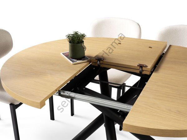 1197-2235 - Ritim Masa Sandalye Takımı - Klimt/Siyah