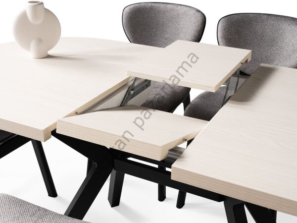 1219-2295 - Haliç Masa Sandalye Takımı - Monet/Siyah