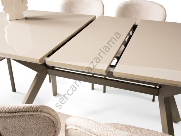 1396-2238 - Prizma Masa Sandalye Takımı - Cappucino