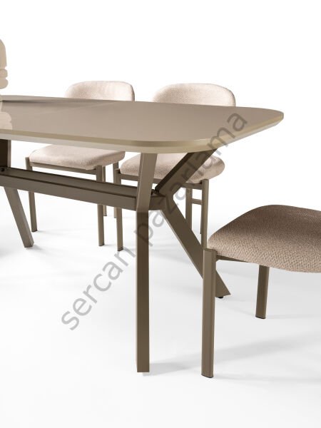 1396-2238 - Prizma Masa Sandalye Takımı - Cappucino