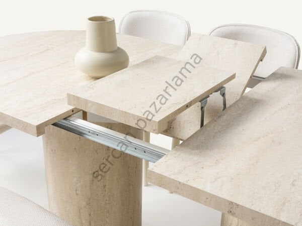 Vega Yemek Odası - Ekru/Traverten