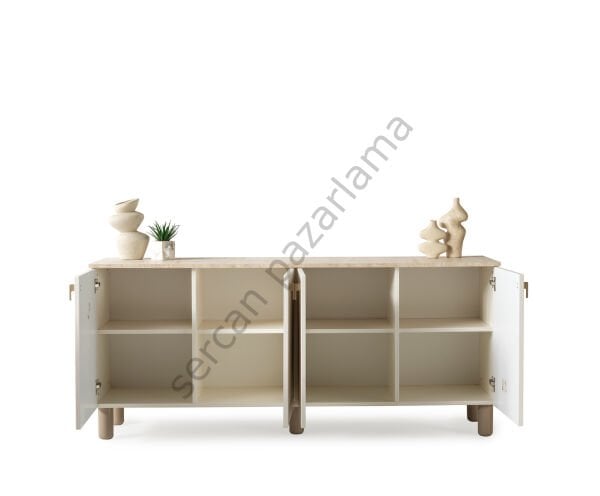 Vega Yemek Odası - Ekru/Traverten