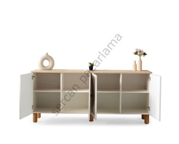 Orion Yemek Odası - Ekru/Meşe