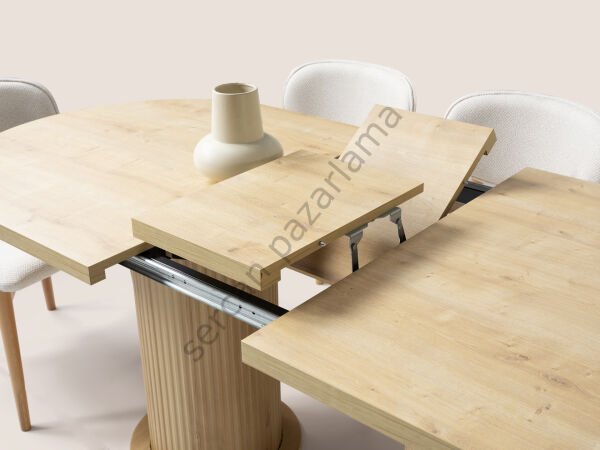 Duru Yemek Odası - Ekru/Meşe