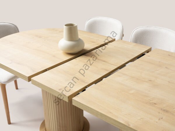 Nero Yemek Odası - Ekru/Meşe