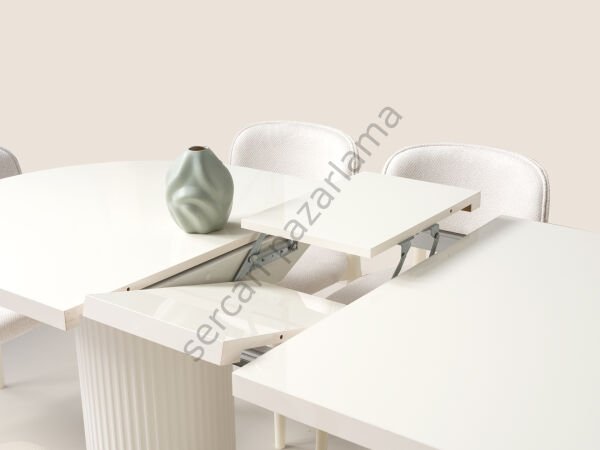 1434-2024 - Capella Masa Sandalye Takımı - Ekru