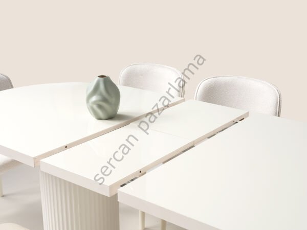 1434-2024 - Capella Masa Sandalye Takımı - Ekru