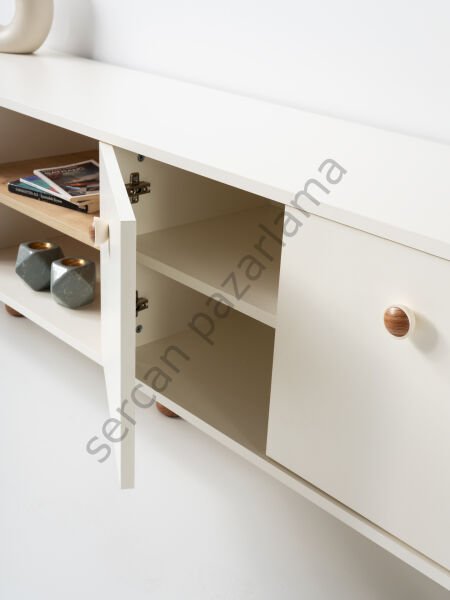 3581 - Hira Tv Ünitesi - Ekru