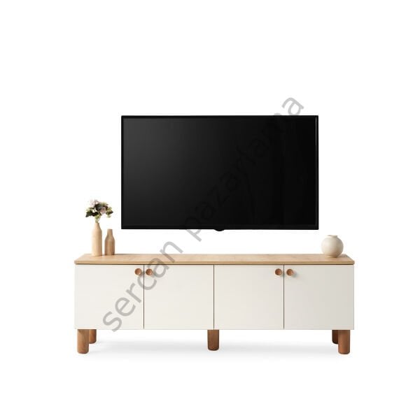 3588 - Duru Tv Ünitesi - Ekru/Meşe