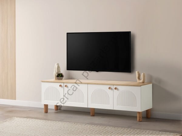 3566 - Orion Tv Ünitesi - Ekru/Meşe
