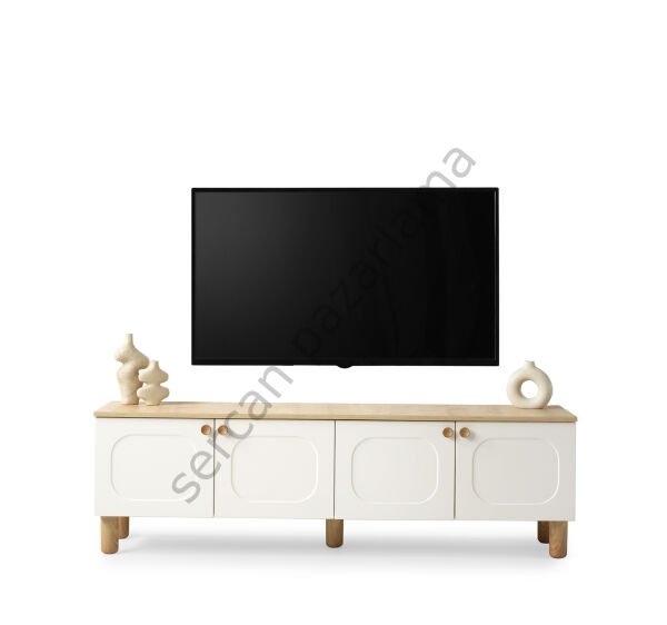 3564 - Nero Tv Ünitesi - Ekru/Meşe