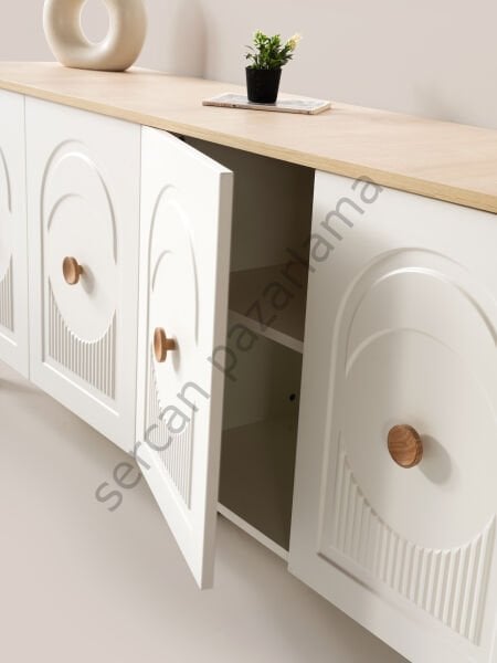 3517 - Orion Konsol - Ekru/Meşe